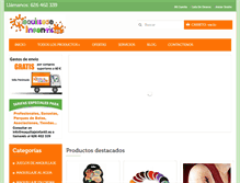 Tablet Screenshot of maquillajeinfantil.es